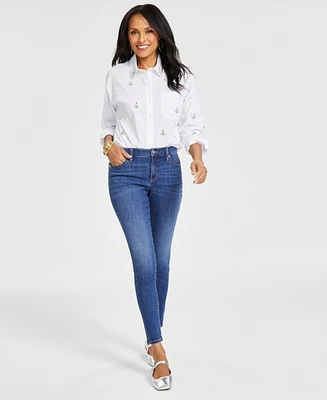 I.n.c. International Concepts Women's Mid Rise Skinny Jeans