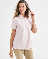 Style & Co Women's Short-Sleeve Cotton Polo Shirt