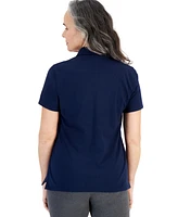 Style & Co Women's Short-Sleeve Cotton Polo Shirt