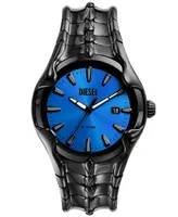 Diesel Men's Vert Three Hand Date Black Stainless Steel Watch 44mm