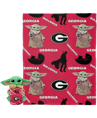 Northwest X Disney Georgia Bulldogs Yoda Hugger Pillow and Silk Touch Throw Set