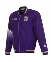 Men's Jh Design Purple Utah Jazz 2023/24 City Edition Nylon Full-Zip Bomber Jacket