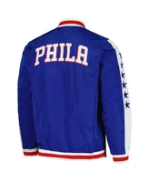 Men's Jh Design Royal Philadelphia 76ers Full-Zip Bomber Jacket