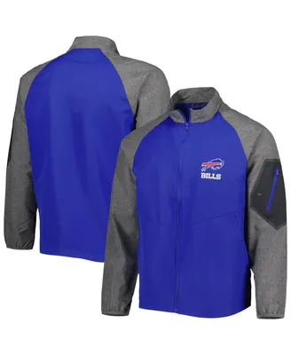 Men's Dunbrooke Royal Buffalo Bills Hurricane Raglan Full-Zip Windbreaker Jacket