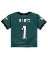 Toddler Boys and Girls Nike Jalen Hurts Green Philadelphia Eagles Game Jersey