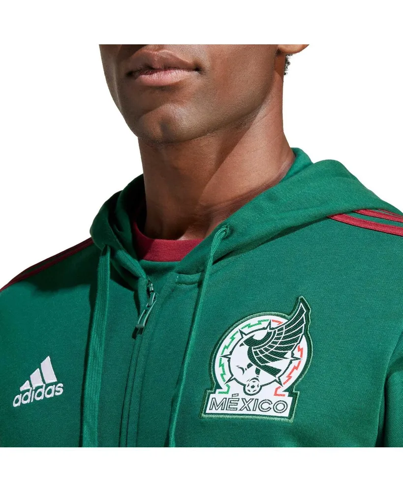 Men's adidas Green Mexico National Team Dna Full-Zip Hoodie