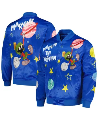 Men's Freeze Max Royal Looney Tunes Graphic Satin Full-Snap Jacket