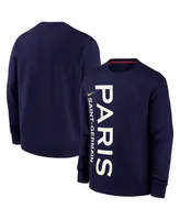 Men's Nike Navy Paris Saint-Germain Club Pullover Sweatshirt