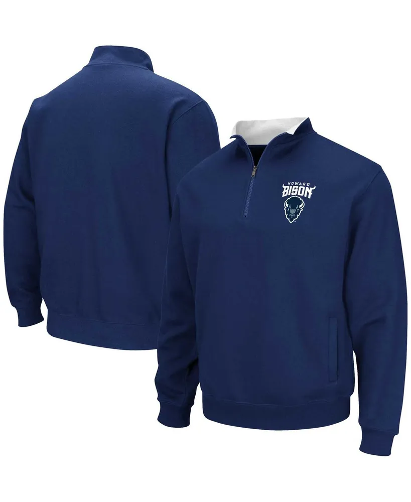 Men's Colosseum Navy Howard Bison Tortugas Quarter-Zip Sweatshirt