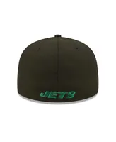 Men's New Era Black New York Jets Flawless 59FIFTY Fitted Hat