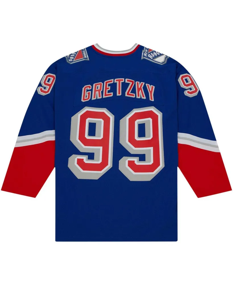 Men's Mitchell & Ness Wayne Gretzky Navy New York Rangers 1996/97 Blue Line Player Jersey