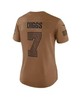 Women's Nike Trevon Diggs Brown Distressed Dallas Cowboys 2023 Salute To Service Limited Jersey