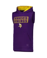 Men's Msx by Michael Strahan Purple Minnesota Vikings Marathon Sleeveless Pullover Hoodie