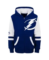 Preschool Boys and Girls Outerstuff Blue Tampa Bay Lightning Face Off Full Zip Hoodie