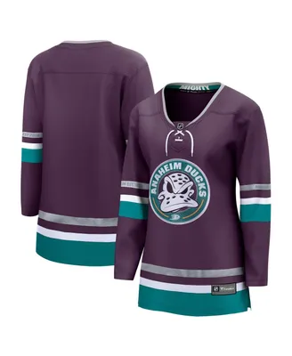 Women's Fanatics Purple Anaheim Ducks 30th Anniversary Premier Breakaway Jersey