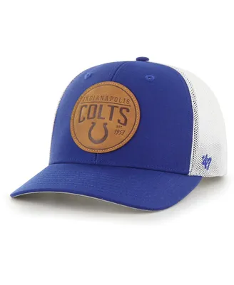 Men's '47 Brand Royal Indianapolis Colts Leather Head Flex Hat