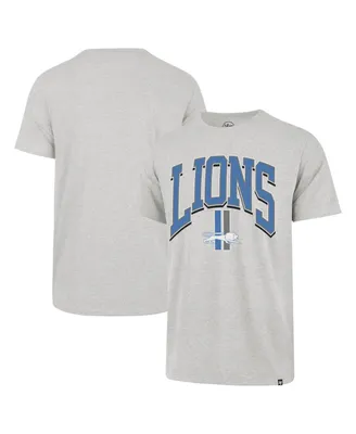 Men's '47 Brand Gray Detroit Lions Walk Tall Franklin T-shirt