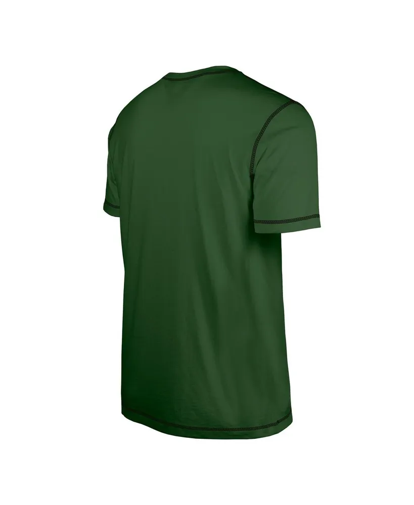 Men's New Era Green New York Jets Third Down Puff Print T-shirt