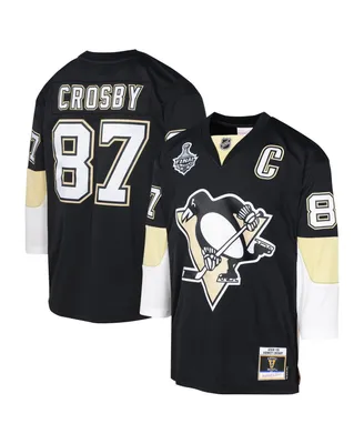 Big Boys Mitchell & Ness Sidney Crosby Black Pittsburgh Penguins 2008 Blue Line Player Jersey