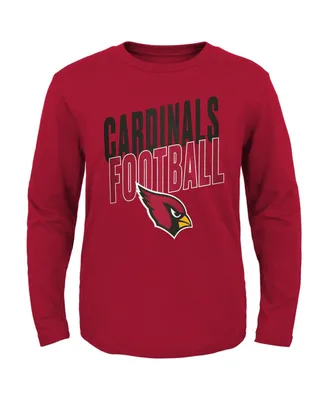 Big Boys Cardinal Arizona Cardinals Showtime Long Sleeve T-shirt