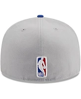 Men's New Era Gray, Blue York Knicks Tip-Off Two-Tone 59FIFTY Fitted Hat