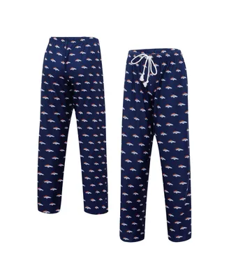 Women's Concepts Sport Navy Denver Broncos Gauge Allover Print Sleep Pants