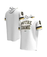 Men's Under Armour White Notre Dame Fighting Irish Shooter Raglan Hoodie T-shirt