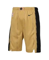 Big Boys Nike Gold Toronto Raptors 2023/24 City Edition Swingman Performance Shorts