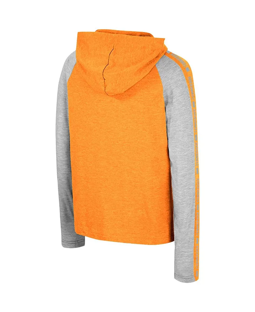 Big Boys Colosseum Tennessee Orange Tennessee Volunteers Ned Raglan Long Sleeve Hooded T-shirt