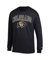 Men's Champion Black Colorado Buffaloes Arch Over Logo Long Sleeve T-shirt