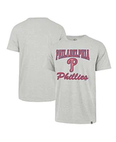 Men's '47 Brand Heather Gray Philadelphia Phillies Sandy Daze Franklin T-shirt