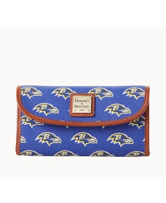 Women's Dooney & Bourke Baltimore Ravens Team Color Continental Clutch