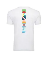 Men's and Women's Sportiqe White World Marathon Majors Comfy Tri-Blend T-shirt