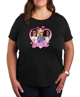 Hybrid Apparel Trendy Plus Barbie Valentine's Day Graphic T-shirt