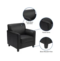 Chair With Clean Line Stitched Frame