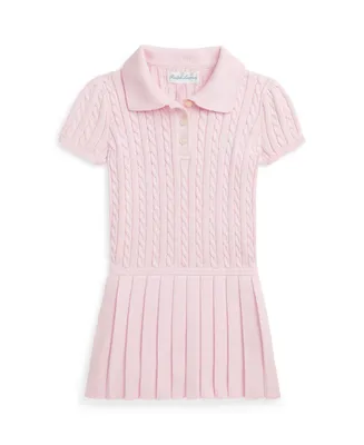 Polo Ralph Lauren Baby Girls Mini Cable Cotton Blend Dress