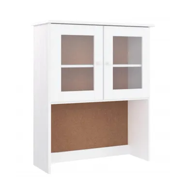 Dresser Top Alta White 30.3"x11.8"x36.2" Solid Wood Pine