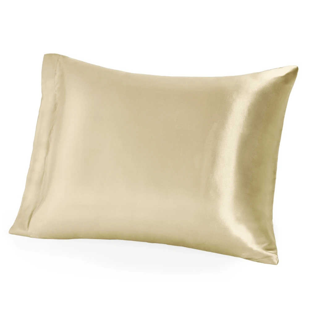 Bare Home Mulberry Silk Pillowcase, Zipper Closure Standard