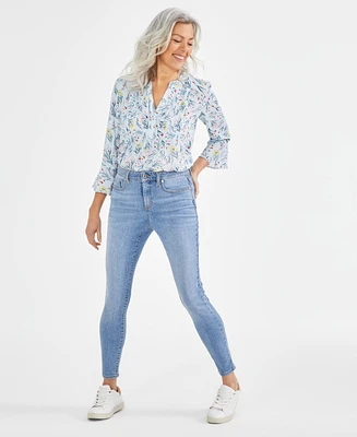 Style & Co Women's Mid-Rise Curvy Skinny Jeans, Created for Macy's