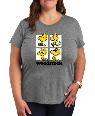 Hybrid Apparel Trendy Plus Peanuts Woodstock Graphic T-shirt