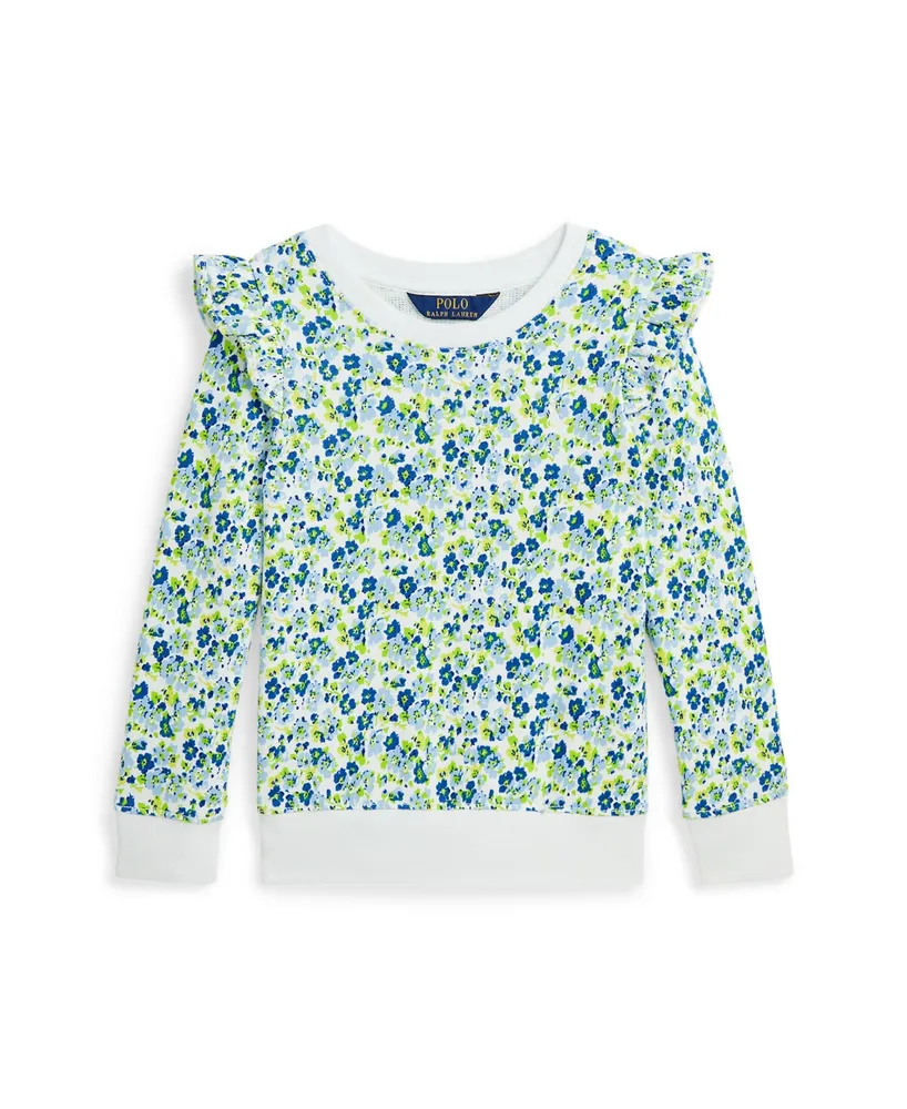 Polo Ralph Lauren Toddler and Little Girls Floral Big Pony Terry