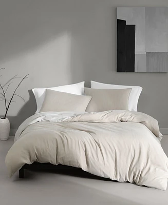 Calvin Klein Tencel Reversible Solid 3 Piece Duvet Cover Set