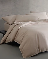 Calvin Klein Naturals Solid Cotton Tencel 3 Piece Duvet Cover Set