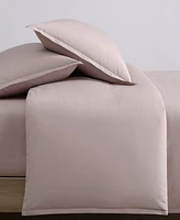 Calvin Klein Naturals Solid Cotton Tencel 3 Piece Duvet Cover Set, King