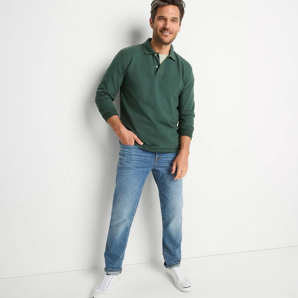 Lands' End Men's Recover 5 Pocket Slim Fit Denim Jeans