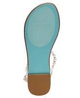 Betsey Johnson Women's Gal Pearl T-Strap Sandals