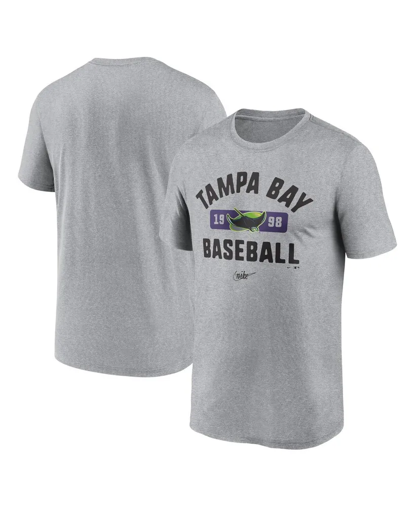 Men's Nike Heather Gray Tampa Bay Rays Legend T-shirt