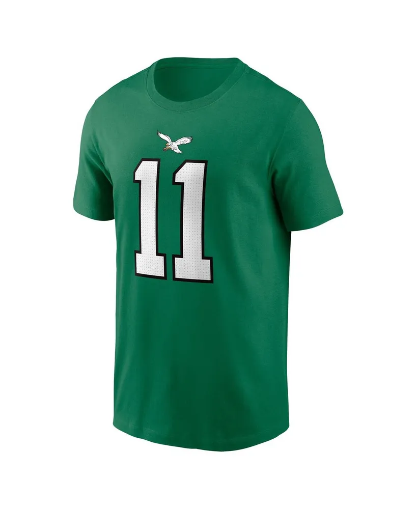 Men's Nike A.j. Brown Kelly Green Philadelphia Eagles Alternate Player Name Number T-shirt