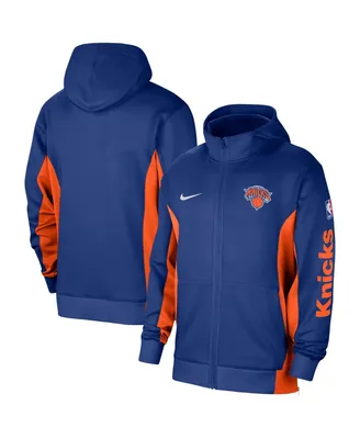 Men's Nike Blue New York Knicks 2023/24 Authentic Showtime Full-Zip Hoodie