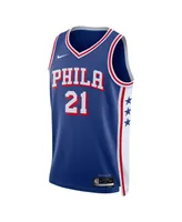 Men's and Women's Nike Tyrese Maxey Royal Philadelphia 76ers Swingman Jersey - Icon Edition